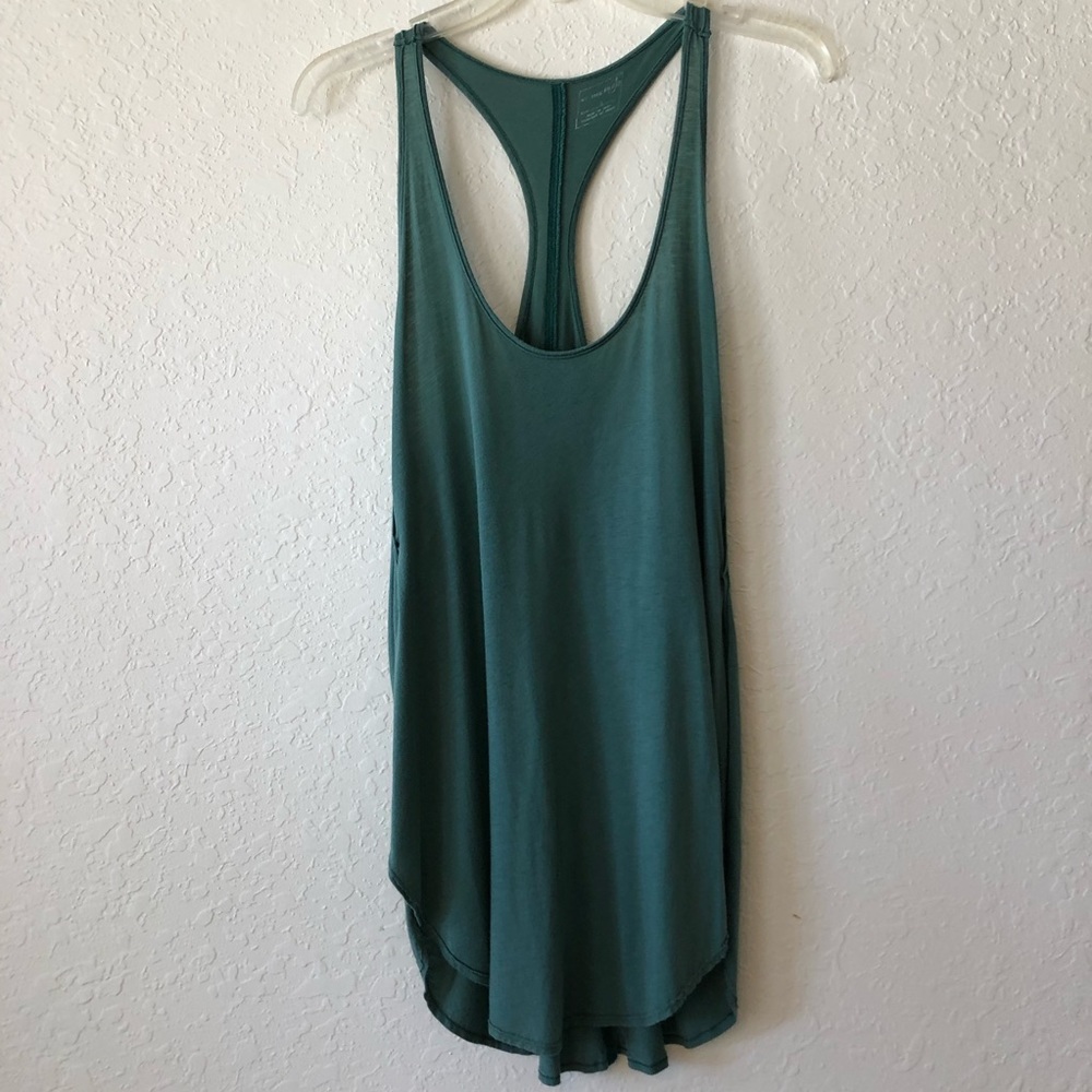 We the free free people green open side tank